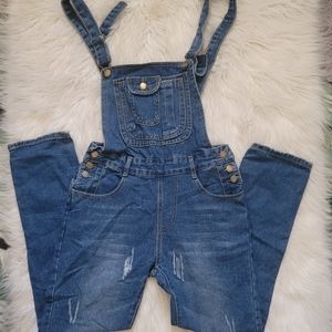Denim overalls